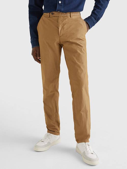 Garnitury Tommy Hilfiger Garment-Dyed Męskie Khaki | TH910RKE