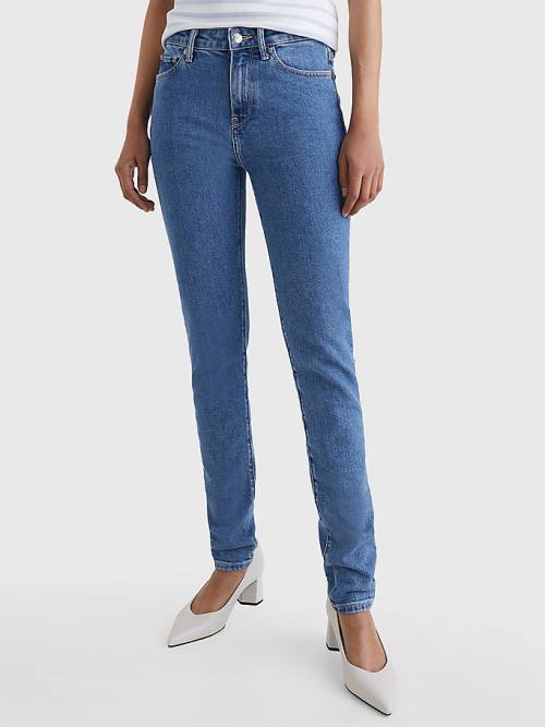 Jeansy Tommy Hilfiger Classics High Rise Straight Faded Damskie Denim | TH248ZBT