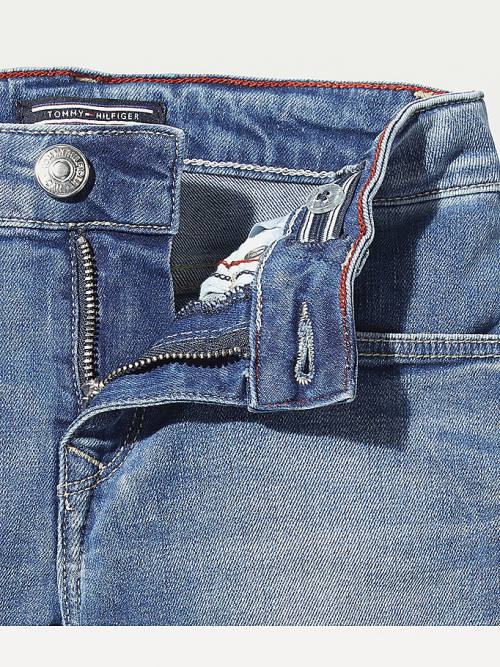 Jeansy Tommy Hilfiger Faded Skinny Chłopięce Denim | TH596BGS