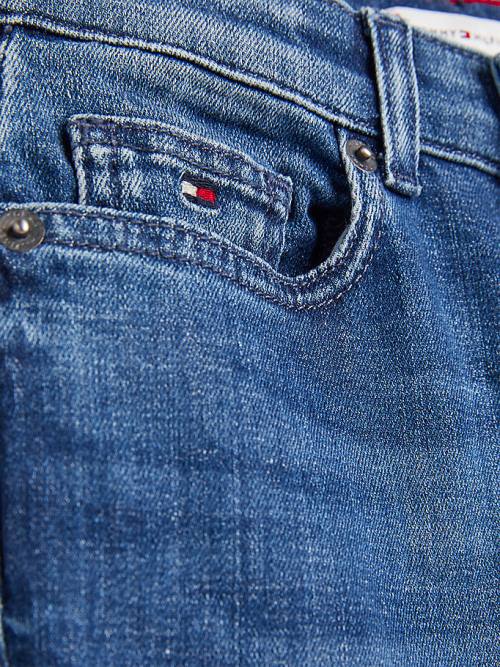 Jeansy Tommy Hilfiger High Rise Tapered Dziewczynka Denim | TH638ZXF