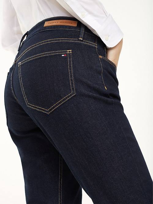 Jeansy Tommy Hilfiger Milan Heritage Organic Bawełniane Damskie Denim | TH481BKU