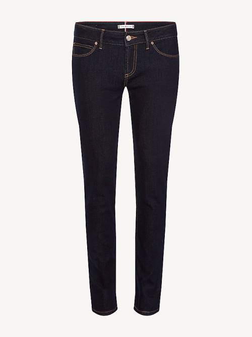 Jeansy Tommy Hilfiger Milan Heritage Organic Bawełniane Damskie Denim | TH481BKU