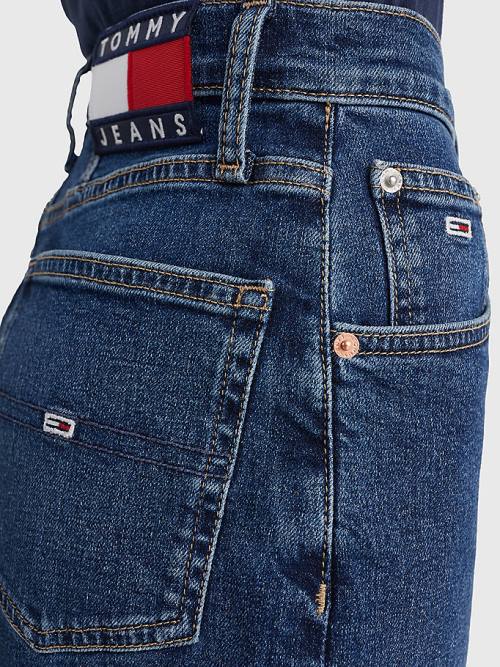 Jeansy Tommy Hilfiger Mom Ultra High Rise Tapered Faded Damskie Denim | TH142FLE