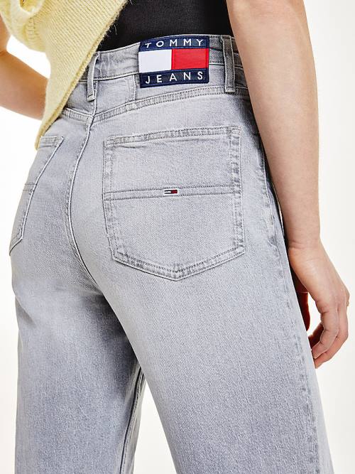 Jeansy Tommy Hilfiger Mom Ultra High Rise Tapered Faded Damskie Denim | TH621ARQ