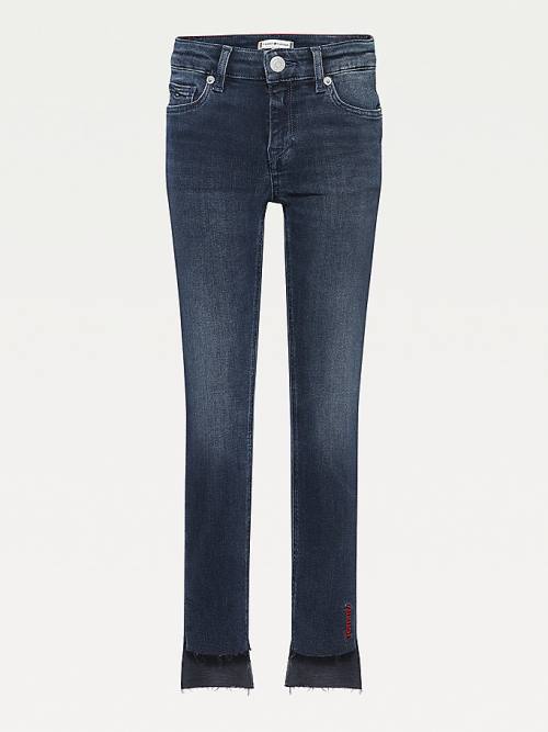 Jeansy Tommy Hilfiger Nora Skinny Raw Hem Dziewczynka Denim | TH036SQT