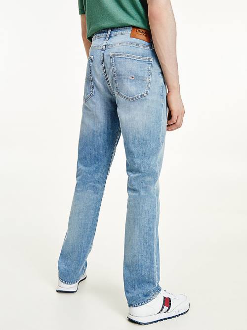 Jeansy Tommy Hilfiger Ryan Straight Distressed Męskie Denim | TH305AVB