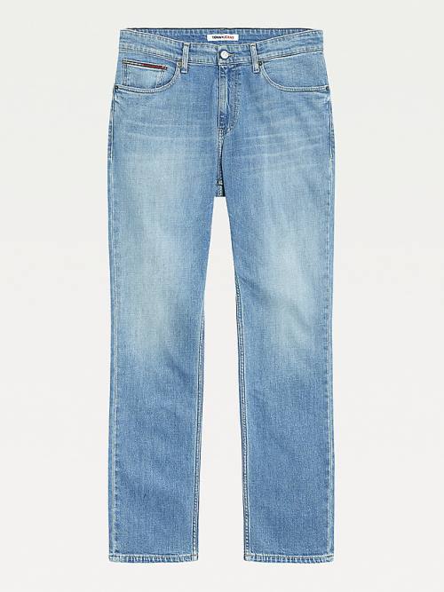 Jeansy Tommy Hilfiger Ryan Straight Distressed Męskie Denim | TH305AVB