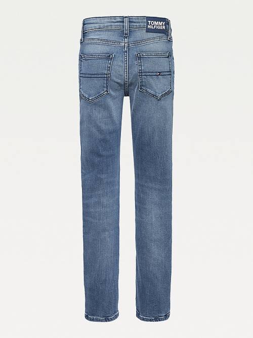 Jeansy Tommy Hilfiger Scanton Faded Chłopięce Denim | TH209IFA