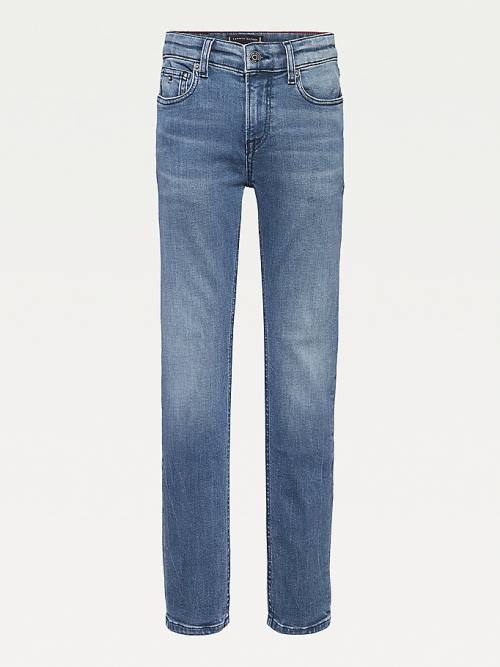 Jeansy Tommy Hilfiger Scanton Faded Chłopięce Denim | TH209IFA