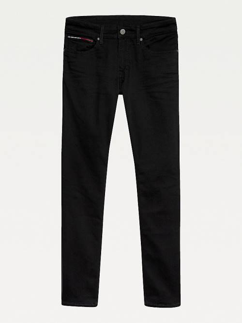 Jeansy Tommy Hilfiger Scanton Slim Fit Black Męskie Denim | TH795ZPQ