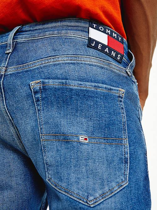 Jeansy Tommy Hilfiger Scanton Y Slim Męskie Denim | TH106WHL