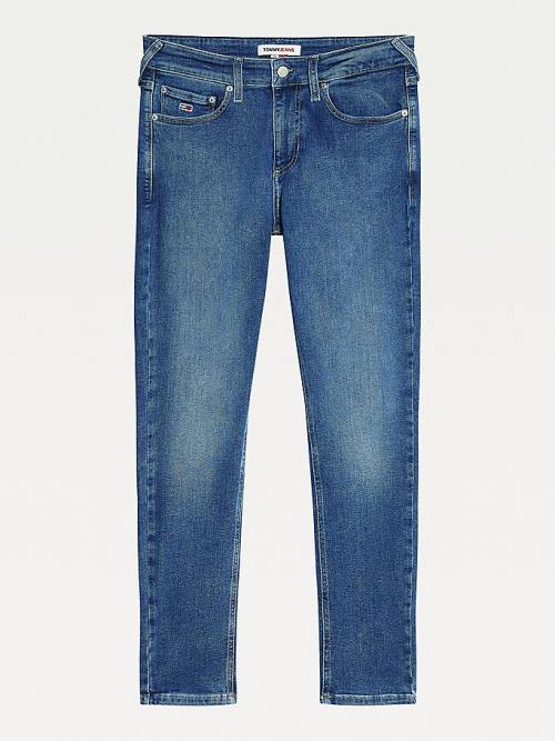 Jeansy Tommy Hilfiger Scanton Y Slim Męskie Denim | TH106WHL