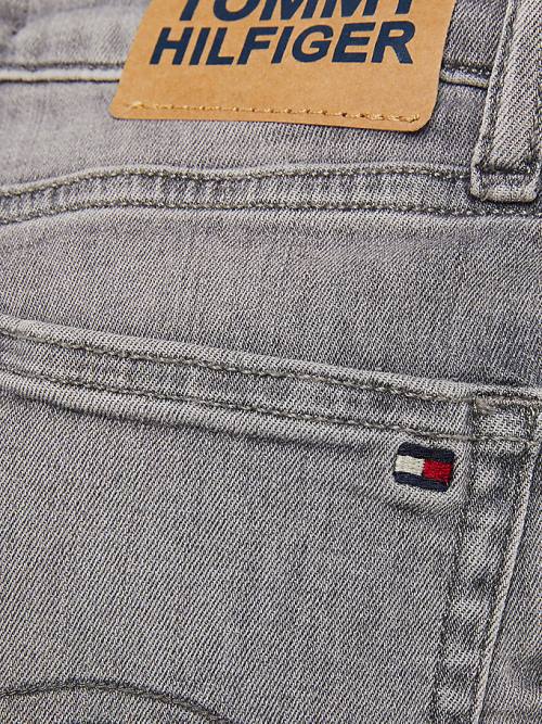 Jeansy Tommy Hilfiger Simon Skinny Faded Chłopięce Denim | TH139KCI