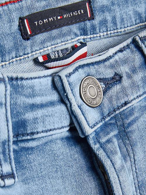 Jeansy Tommy Hilfiger Simon Skinny Faded Chłopięce Denim | TH318NFZ