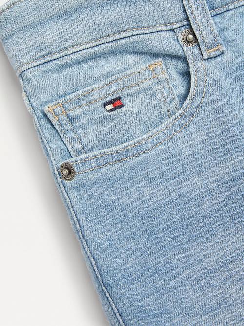 Jeansy Tommy Hilfiger Simon Skinny Faded Chłopięce Denim | TH357BYS