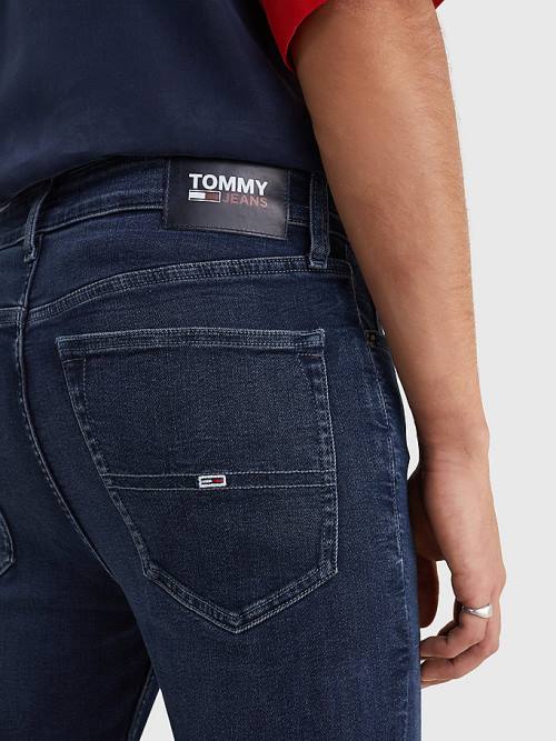 Jeansy Tommy Hilfiger Simon Skinny Fit Męskie Denim | TH716PLY