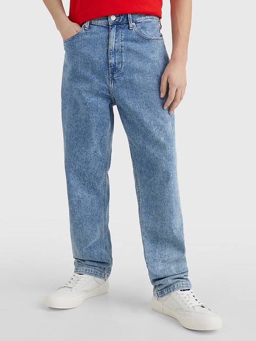 Jeansy Tommy Hilfiger Skater Relaxed Faded Męskie Denim | TH149LVF