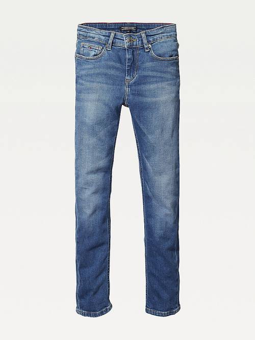 Jeansy Tommy Hilfiger Slim Fit Dziewczynka Denim | TH042LNV