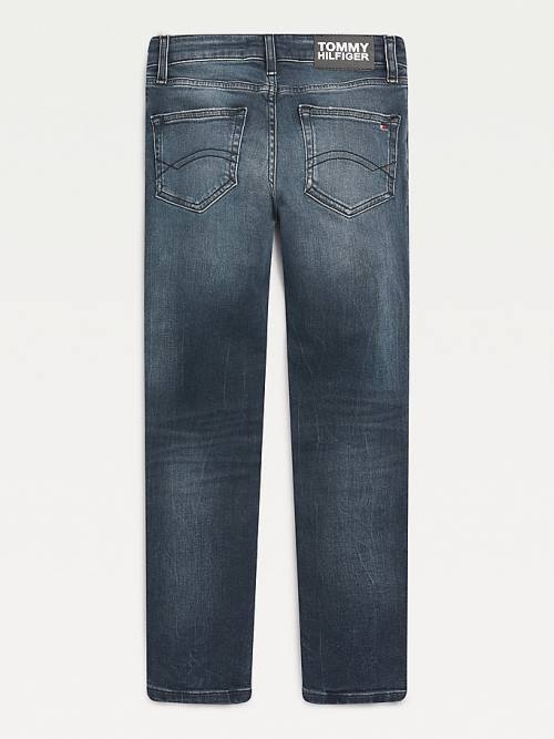 Jeansy Tommy Hilfiger Spencer Skinny Faded Chłopięce Denim | TH271JCY