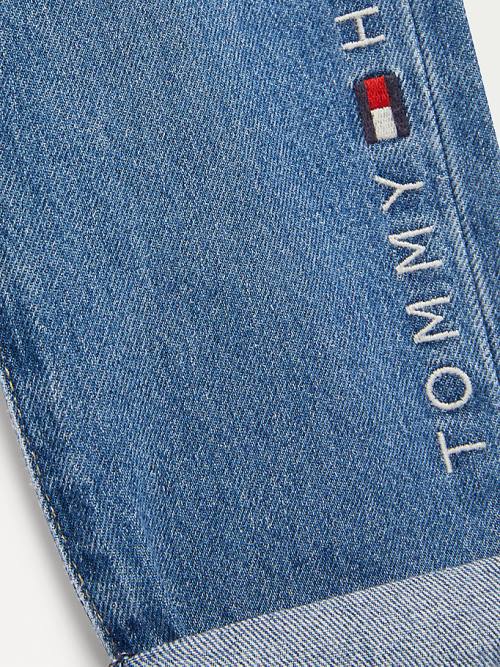 Jeansy Tommy Hilfiger TH Modern Straight Logo Chłopięce Denim | TH618NWT