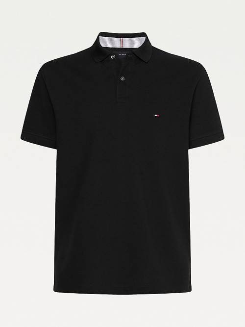 Koszulki Polo Tommy Hilfiger 1985 Essential TH Flex Męskie Czarne | TH168IAE