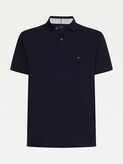 Koszulki Polo Tommy Hilfiger 1985 Essential TH Flex Męskie Niebieskie | TH267RON