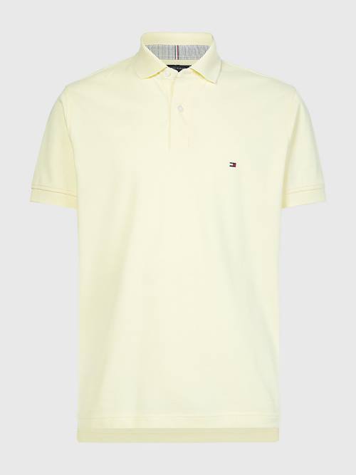 Koszulki Polo Tommy Hilfiger 1985 Essential TH Flex Męskie Żółte | TH357CYT