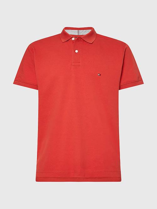 Koszulki Polo Tommy Hilfiger 1985 Essential TH Flex Męskie Czerwone | TH635JOP