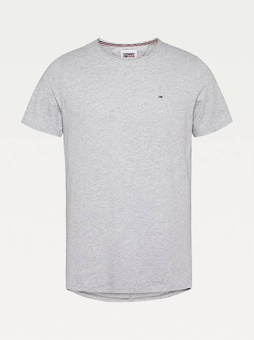 Koszulki Tommy Hilfiger Classics Slim Fit Męskie Szare | TH846RJN