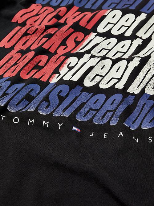 Koszulki Tommy Hilfiger Tommy Revisited Backstreet Boys Damskie Czarne | TH407CXG