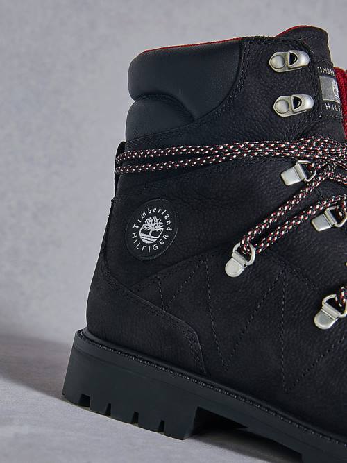 Kozaki Tommy Hilfiger TOMMYXTIMBERLAND Nieprzemakalne Wędrówki Męskie Czarne | TH064TSA