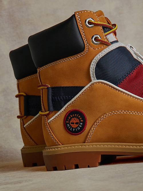 Kozaki Tommy Hilfiger TOMMYXTIMBERLAND Remixed Signature C&S Męskie Żółte | TH785HYA