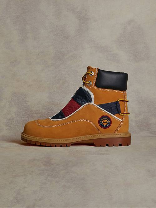 Kozaki Tommy Hilfiger TOMMYXTIMBERLAND Remixed Signature C&S Męskie Żółte | TH785HYA