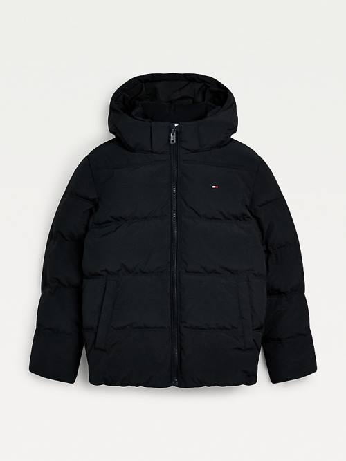 Kurtki Tommy Hilfiger Essential Padded Back Logo Chłopięce Czarne | TH475DAI