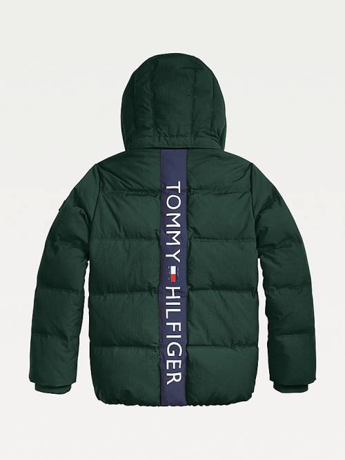 Kurtki Tommy Hilfiger Essential Padded Back Logo Chłopięce Zielone | TH516IMN