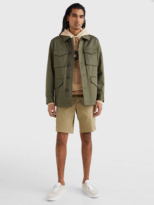 Kurtki Tommy Hilfiger Four Pocket Field Męskie Khaki | TH061CIS