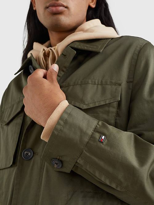 Kurtki Tommy Hilfiger Four Pocket Field Męskie Khaki | TH061CIS