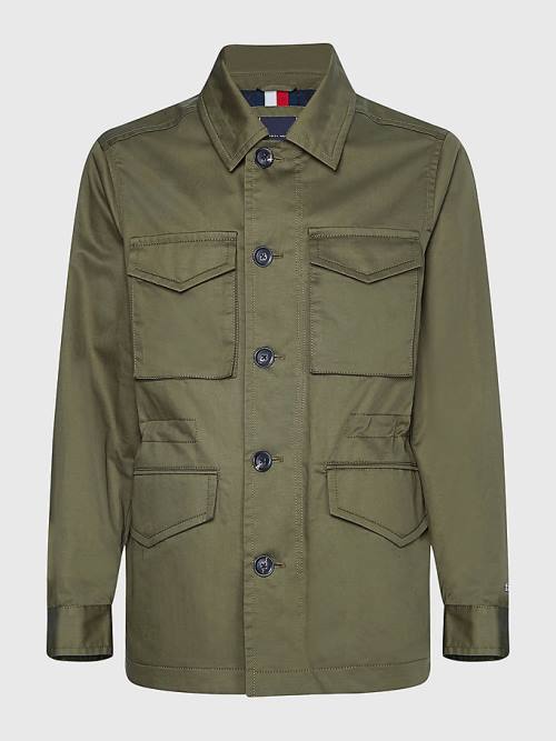 Kurtki Tommy Hilfiger Four Pocket Field Męskie Khaki | TH061CIS