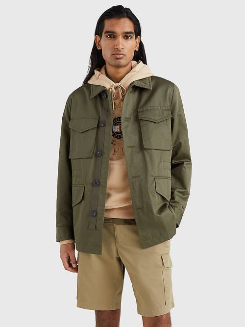 Kurtki Tommy Hilfiger Four Pocket Field Męskie Khaki | TH061CIS