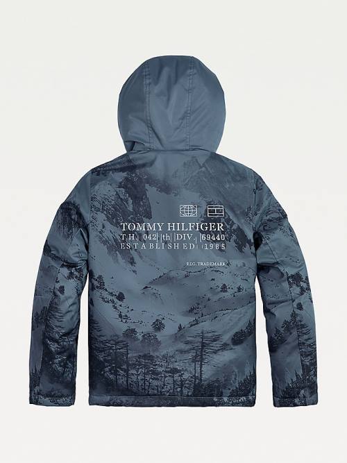 Kurtki Tommy Hilfiger Photo Print Chłopięce Zielone | TH081VCY