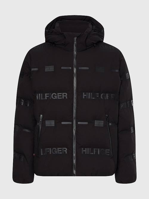 Kurtki Tommy Hilfiger Tech Essential GORE-TEX Puffer Męskie Czarne | TH927RTB