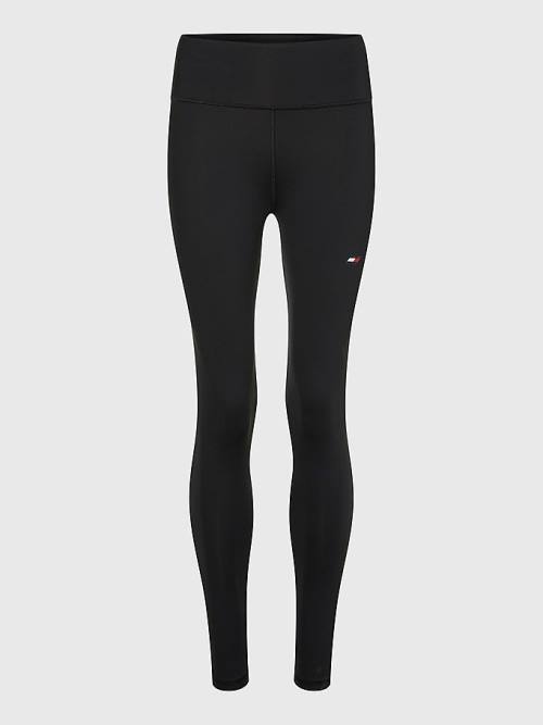 Legginsy Tommy Hilfiger Sportowe Performance Full Length Damskie Czarne | TH164YFH