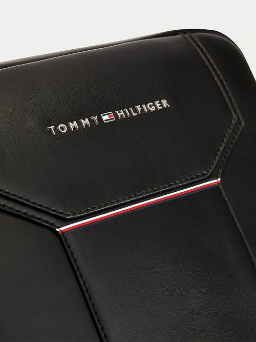 Plecaki Tommy Hilfiger Commuter Reporter Męskie Czarne | TH430PAH