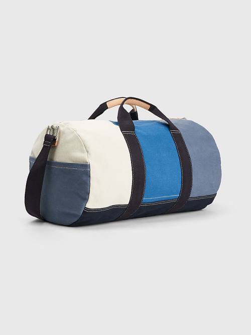 Plecaki Tommy Hilfiger Large Płócienne Duffle Męskie Niebieskie | TH742FDG