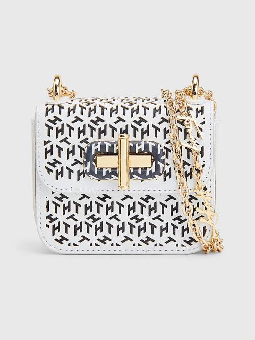 Plecaki Tommy Hilfiger Turn Lock Laser Cut Micro Damskie Białe | TH571SVC