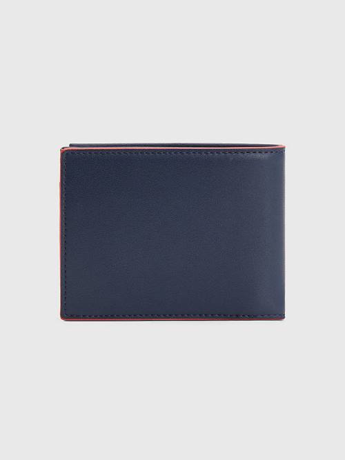 Portfele Tommy Hilfiger Essential Card And Coin Męskie Niebieskie | TH246VHX