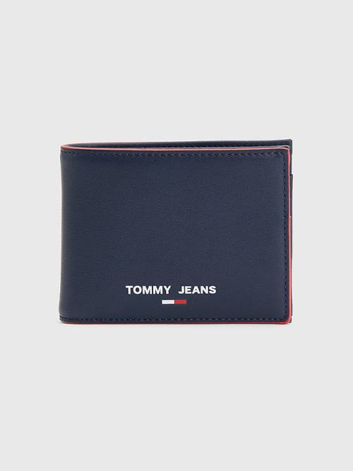 Portfele Tommy Hilfiger Essential Card And Coin Męskie Niebieskie | TH246VHX