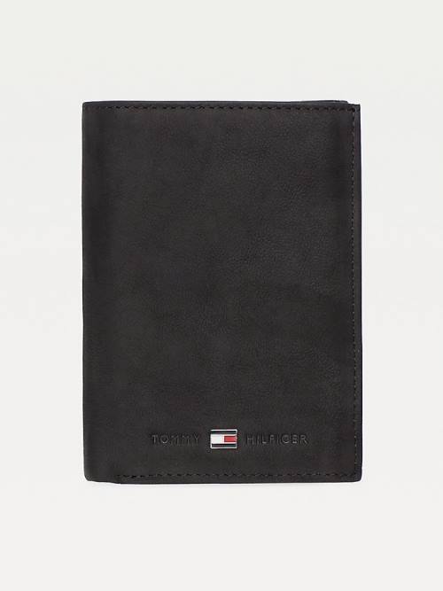 Portfele Tommy Hilfiger Portrait Trifold Męskie Czarne | TH562QER