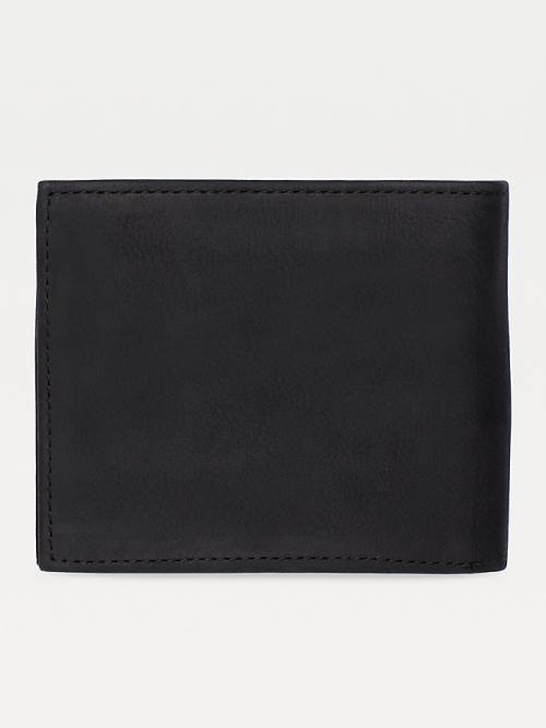 Portfele Tommy Hilfiger Small Bifold Card Męskie Czarne | TH186FIN