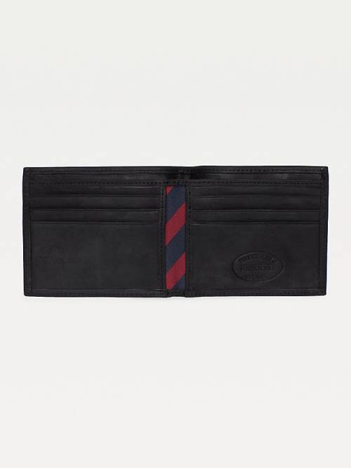 Portfele Tommy Hilfiger Small Bifold Card Męskie Czarne | TH186FIN